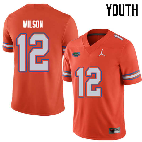 Jordan Brand Youth #12 Quincy Wilson Florida Gators College Football Jerseys Sale-Orange - Click Image to Close